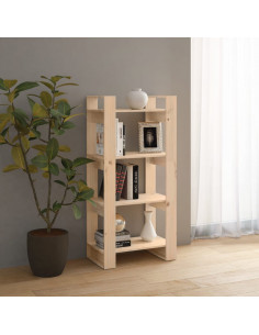 Libreria/Divisorio 60x35x125 cm in Legno Massello di Pino