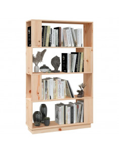 Libreria/Divisorio 80x25x132 cm in Legno Massello di Pino