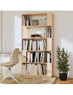 Libreria/Divisorio 80x25x163,5 cm Legno Massello di Pino