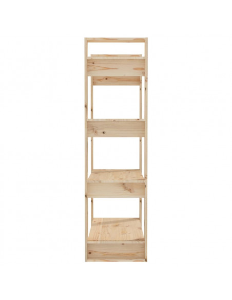 Libreria/Divisorio 80x35x125 cm in Legno Massello di Pino