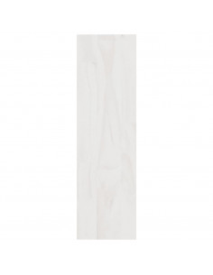 Libreria/Divisorio Bianco 100x30x103 cm in Massello di Pino