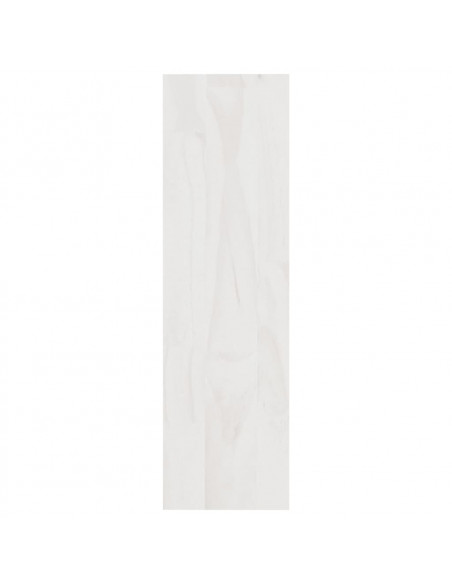 Libreria/Divisorio Bianco 100x30x103 cm in Massello di Pino