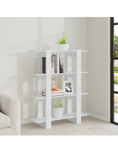 Libreria/Divisorio Bianco 100x30x123,5 cm