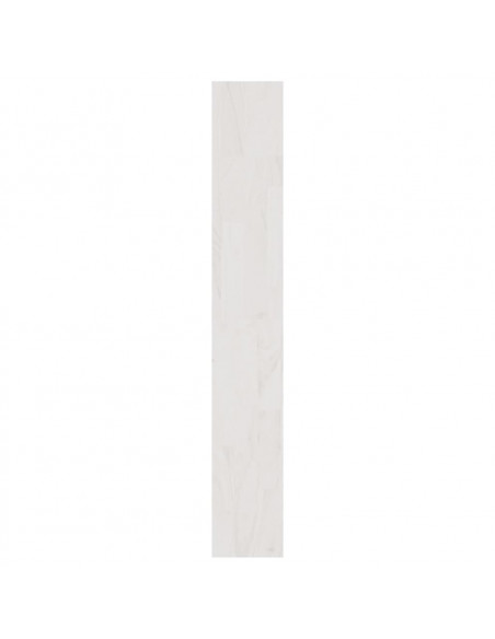 Libreria/Divisorio Bianco 100x30x200 cm Legno Massello di Pino