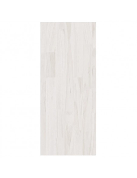 Libreria/Divisorio Bianco 100x30x71,5 cm Legno Massello di Pino