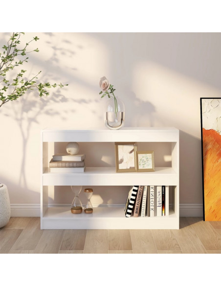 Libreria/Divisorio Bianco 100x30x72 cm