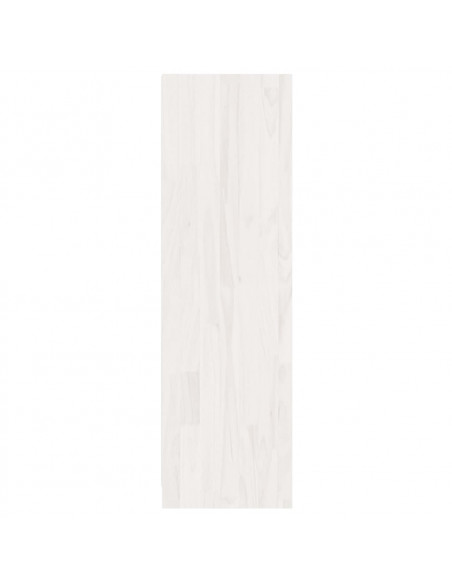 Libreria/Divisorio Bianco 36x33x110 cm Legno Massello di Pino