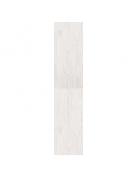 Libreria/Divisorio Bianco 40x30x135,5 cm Legno Massello di Pino