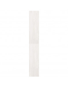 Libreria/Divisorio Bianco 40x30x199cm in Legno Massello di Pino