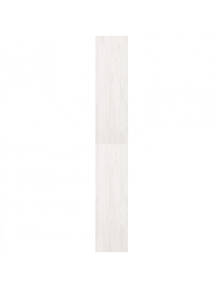 Libreria/Divisorio Bianco 40x30x199cm in Legno Massello di Pino