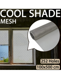 Recinzione in Rete in Acciaio Inossidabile 100x500 cm Argento