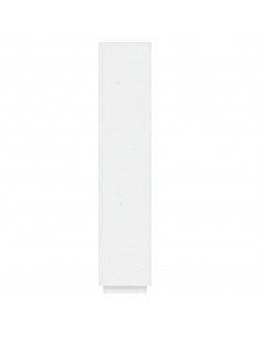 Libreria/Divisorio Bianco 40x35x167cm in Legno Massello di Pino