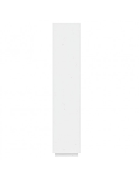 Libreria/Divisorio Bianco 40x35x167cm in Legno Massello di Pino
