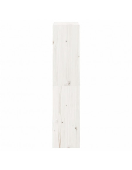 Libreria/Divisorio Bianco 60x30x135,5 cm Legno Massello di Pino