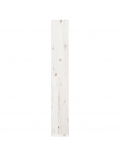 Libreria/Divisorio Bianco 60x30x199,5 cm Legno Massello di Pino