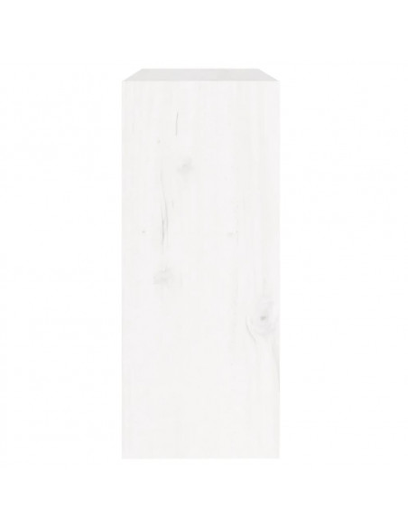 Libreria/Divisorio Bianco 60x30x71,5 cm in Massello di Pino