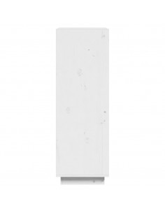 Libreria/Divisorio Bianco 60x35x103cm in Legno Massello di Pino