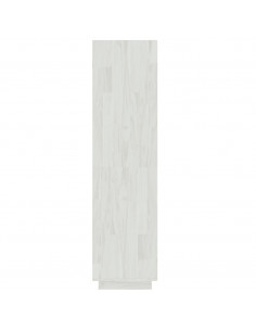 Libreria/Divisorio Bianco 60x35x135 cm Legno Massello di Pino