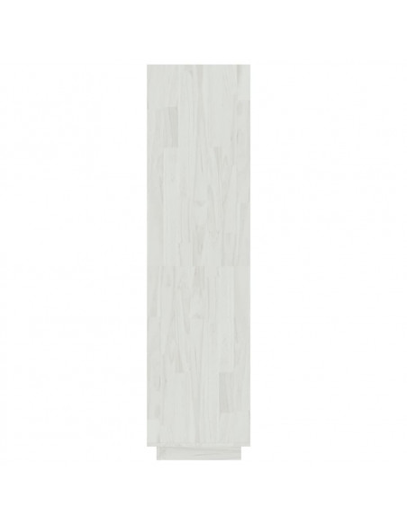 Libreria/Divisorio Bianco 60x35x135 cm Legno Massello di Pino