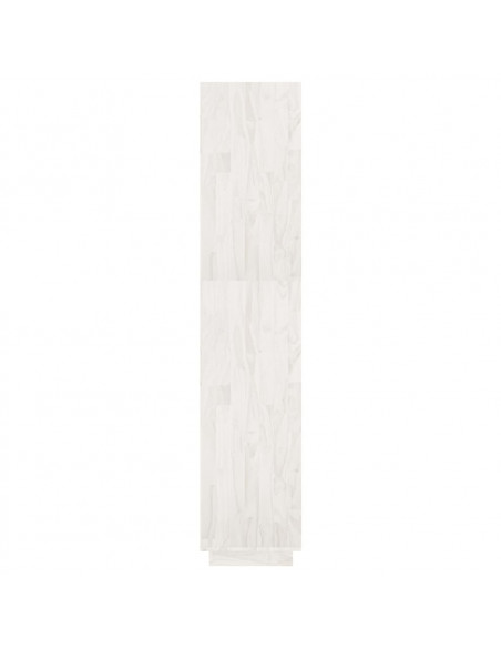 Libreria/Divisorio Bianco 60x35x167cm in Legno Massello di Pino