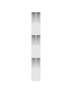 Libreria/Divisorio Bianco 80x24x192 cm in Legno Multistrato