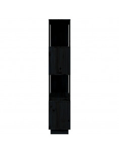 Libreria/Divisorio Bianco 80x25x132 cm Legno Massello di Pino