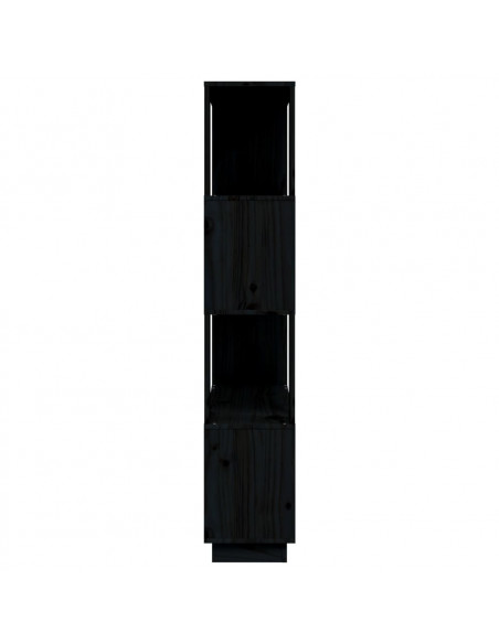 Libreria/Divisorio Bianco 80x25x132 cm Legno Massello di Pino