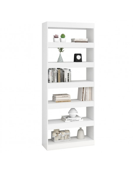 Libreria/Divisorio Bianco 80x30x198 cm in Truciolato
