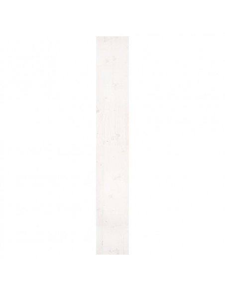 Libreria/Divisorio Bianco 80x30x199,5 cm in Massello di Pino