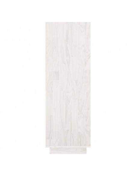 Libreria/Divisorio Bianco 80x35x103 cm Legno Massello di Pino