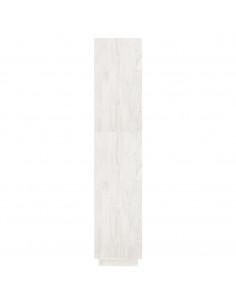 Libreria/Divisorio Bianco 80x35x167 cm in Massello di Pino