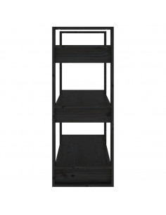 Libreria/Divisorio Bianco 80x35x91 cm Legno Massello di Pino