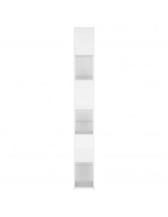 Libreria/Divisorio Bianco Lucido 100x24x188 cm