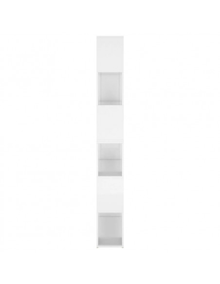 Libreria/Divisorio Bianco Lucido 100x24x188 cm