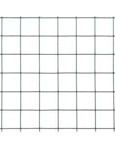 Recinzione in Rete per Pollaio in Acciaio e PVC 10x0,5 m Verde