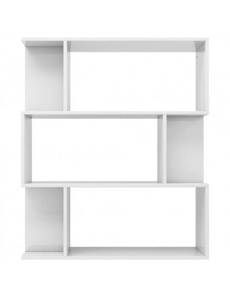 Libreria/Divisorio Bianco Lucido 80x24x96 cm