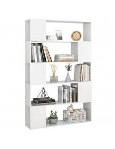 Libreria/Divisorio Bianco Lucido in Legno Multistrato