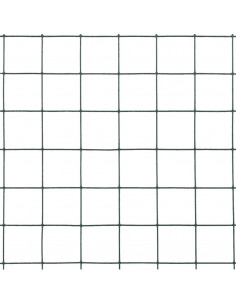 Recinzione in Rete per Pollaio in Acciaio e PVC 25x0,5 m Verde