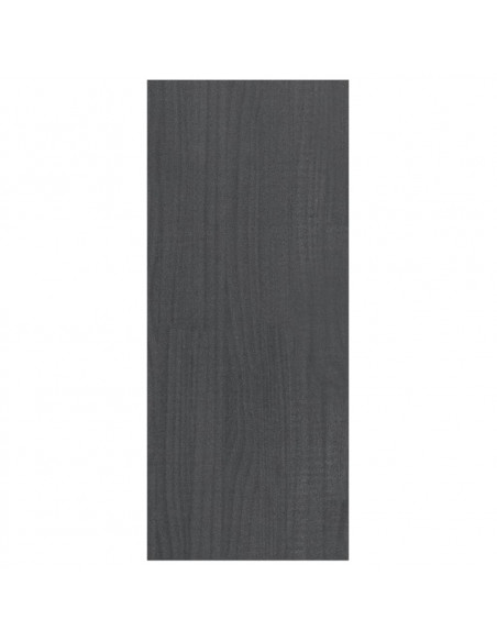 Libreria/Divisorio Grigio 100x30x71,5 cm in Legno Massello di Pino
