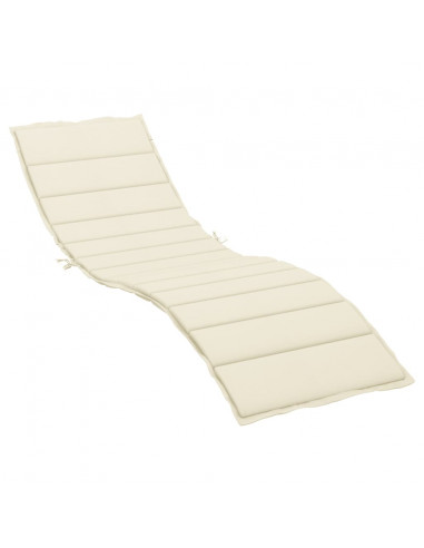 Cuscino per Lettino Crema 200x70x3 cm in Tessuto Oxford