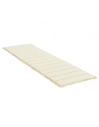 Cuscino per Lettino Crema 200x70x3 cm in Tessuto Oxford