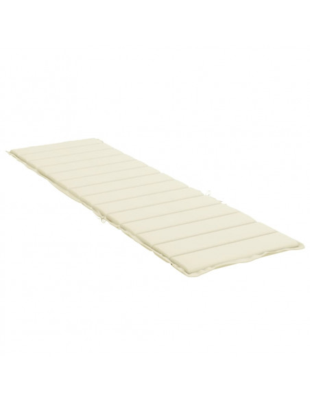 Cuscino per Lettino Crema 200x70x3 cm in Tessuto Oxford