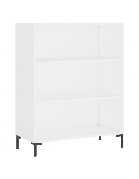 Libreria Bianca 69,5x32,5x90 cm in Legno Multistrato