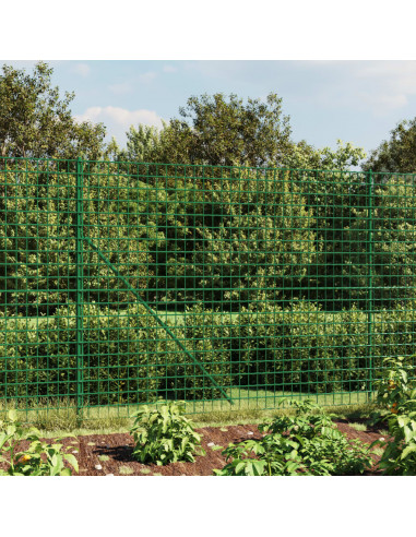 Recinzione Metallica con Picchetti Ancoraggio Verde 2,2x10 m