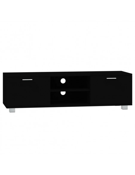 Mobile Porta TV Nero 140x40,5x35 cm in Legno Multistrato