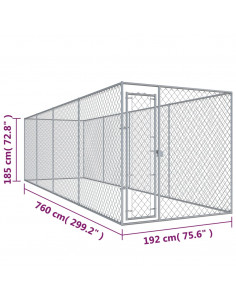 Recinzione per Cani da Esterno 760x192x185 cm