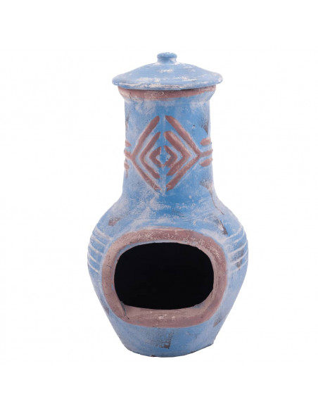 RedFire Caminetto Colima in Argilla Color Blu Marino/Rosso 86031