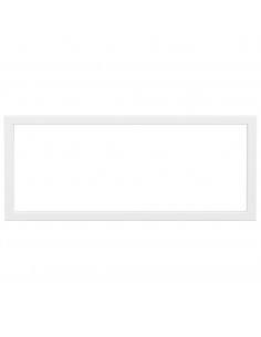 Reggimensole per Lavabo 2 pz Bianche Rettangolari in Acciaio