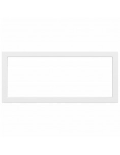 Reggimensole per Lavabo 2 pz Bianche Rettangolari in Acciaio