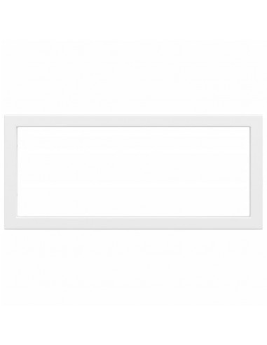 Reggimensole per Lavabo 2 pz Bianche Rettangolari in Acciaio